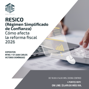 CURSOS RESICO. Cómo afecta la Reforma Fiscal 2026. Salida automática sin retorno. On line