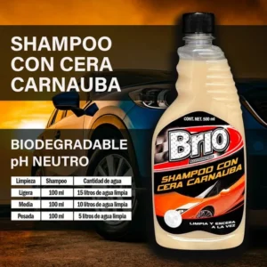 Shampoo con cera carnauba BRIO