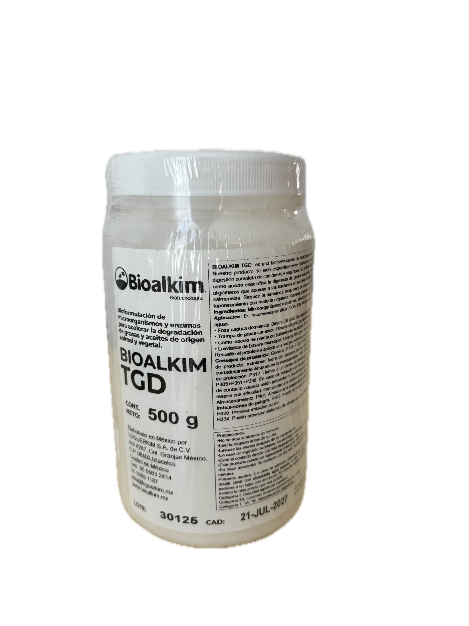 BIOALKIM TGD Degradación de grasas y aceites