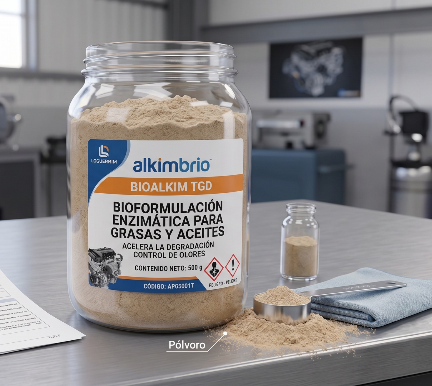 BIOALKIM TGD Degradación de grasas y aceites